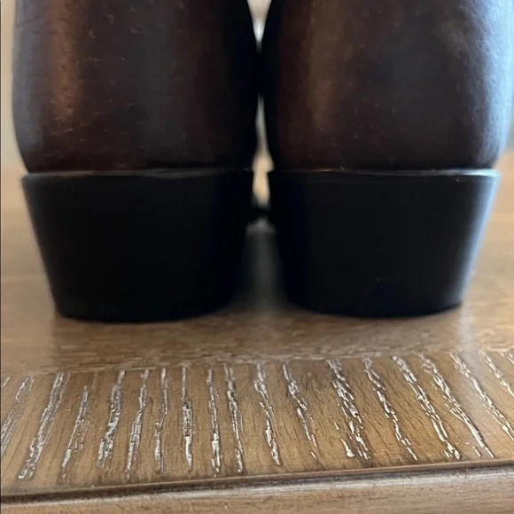 J.B. Dillon Brown Leather Heeled Cowboy Boots Size 7.5 Made in Mexico - Picture 6 of 8